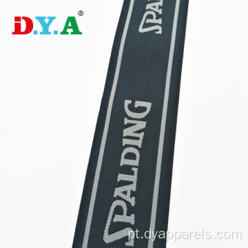 Logotipo personalizado Jacquard Elastic Bands para roupas de ioga